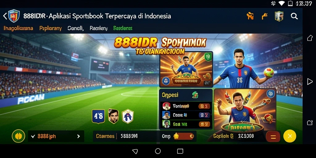 Tampilan antarmuka 888IDR yang menarik dan modern.