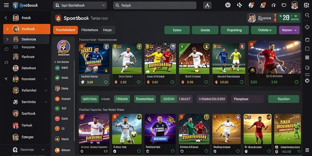 Tampilan utama dari aplikasi Sportsbook 93337 dengan fitur taruhan yang menarik.