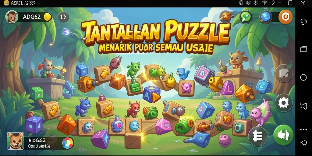 Screenshot gameplay ADG62 menampilkan puzzle yang menarik.