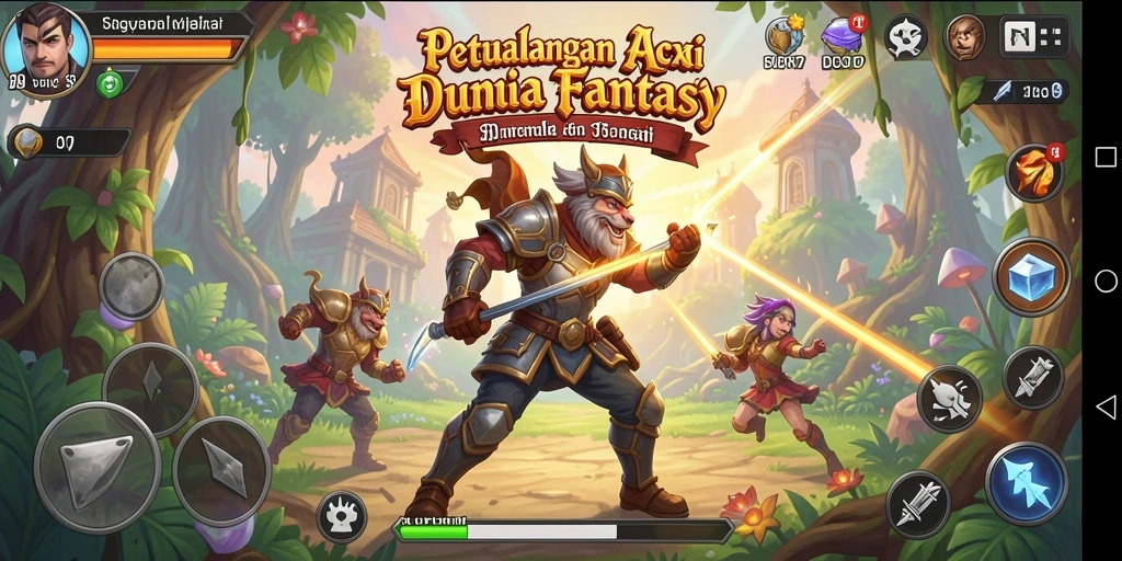 Tampilan aksi seru dalam gameplay D06 yang memukau.
