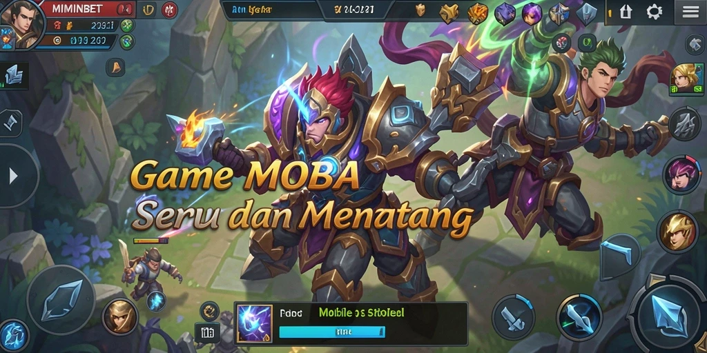 Tampilan gameplay seru di MIMINBET dengan strategi tim yang menarik.