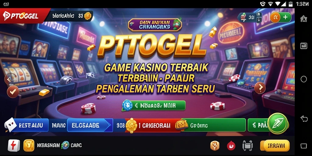 Screenshot utama PTTOGEL menampilkan gameplay Kasino yang seru dan menghibur.
