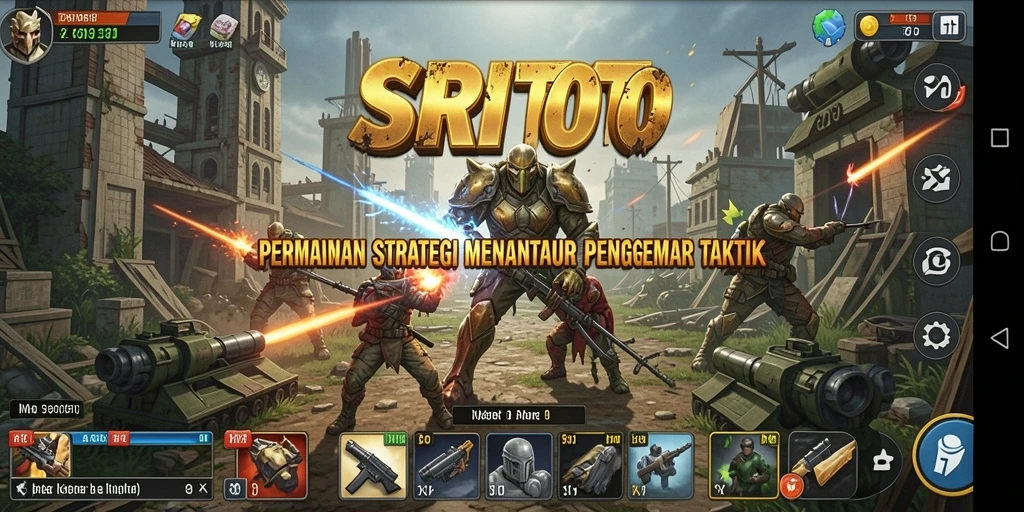 Screenshot SRITOTO menampilkan pertempuran strategi yang intens dan mendebarkan.