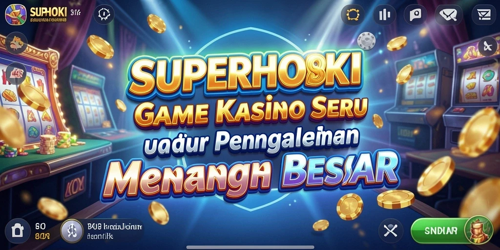 Tampilan gameplay <strong>SUPERHOKI</strong> yang menarik dan penuh aksi.